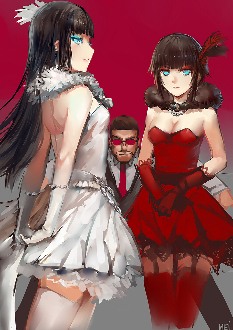 melanie malachite, miltiades malachite, and hei junior xiong (rwby) drawn by charimei