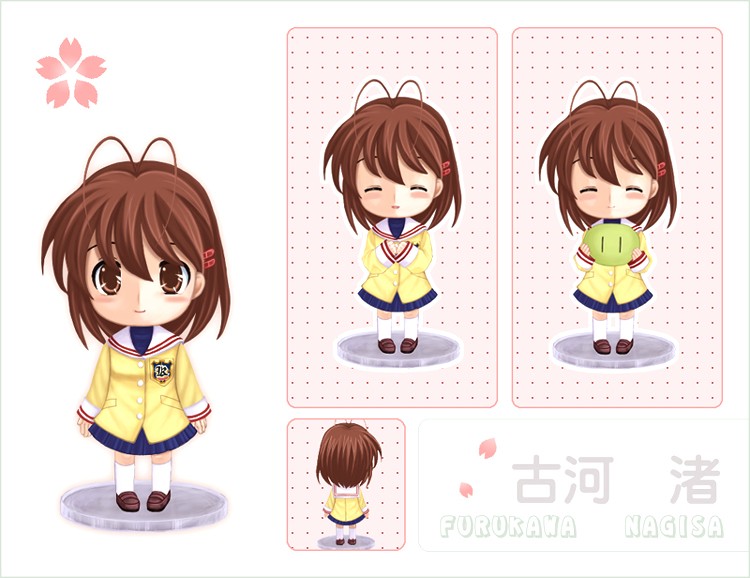 furukawa nagisa (clannad and 1 more) drawn by akaza_shiro