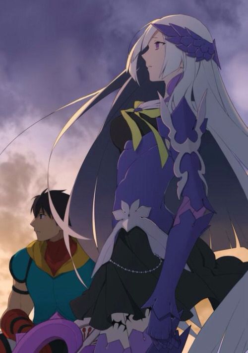 brynhild and arash (fate and 2 more) drawn by nakahara_(mu_tation)