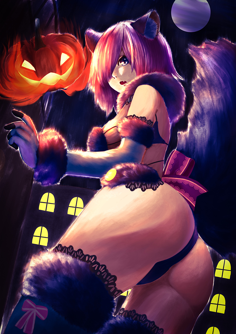 mash kyrielight (fate and 1 more) drawn by junhoka