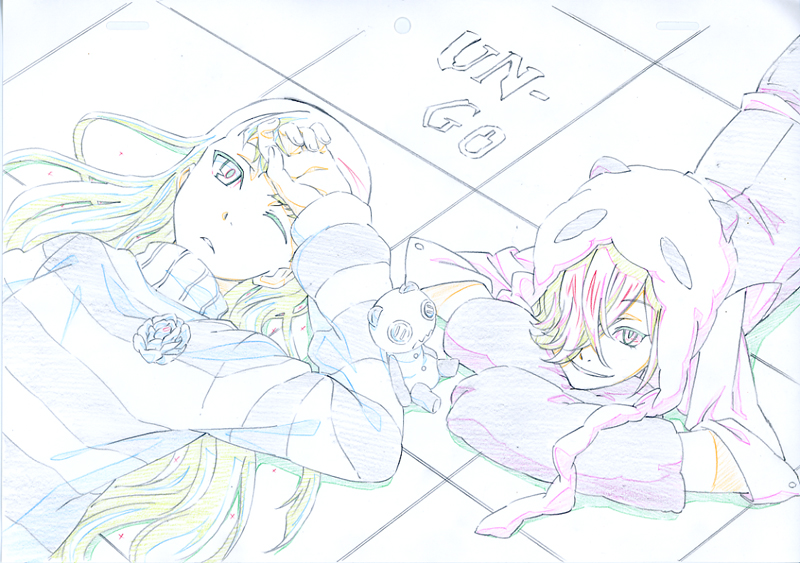 sasa kazamori and inga (un-go) drawn by sey