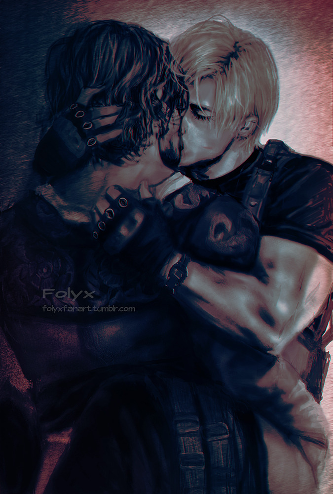 leon s. kennedy and luis sera (resident evil and 1 more) drawn by folyxfanart