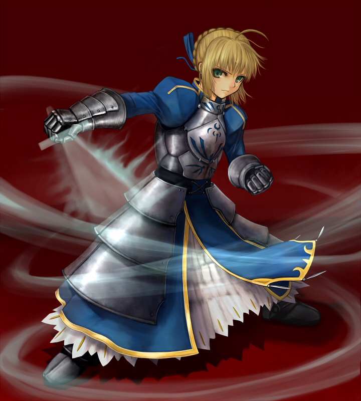artoria pendragon and saber (fate and 1 more) drawn by shikaku