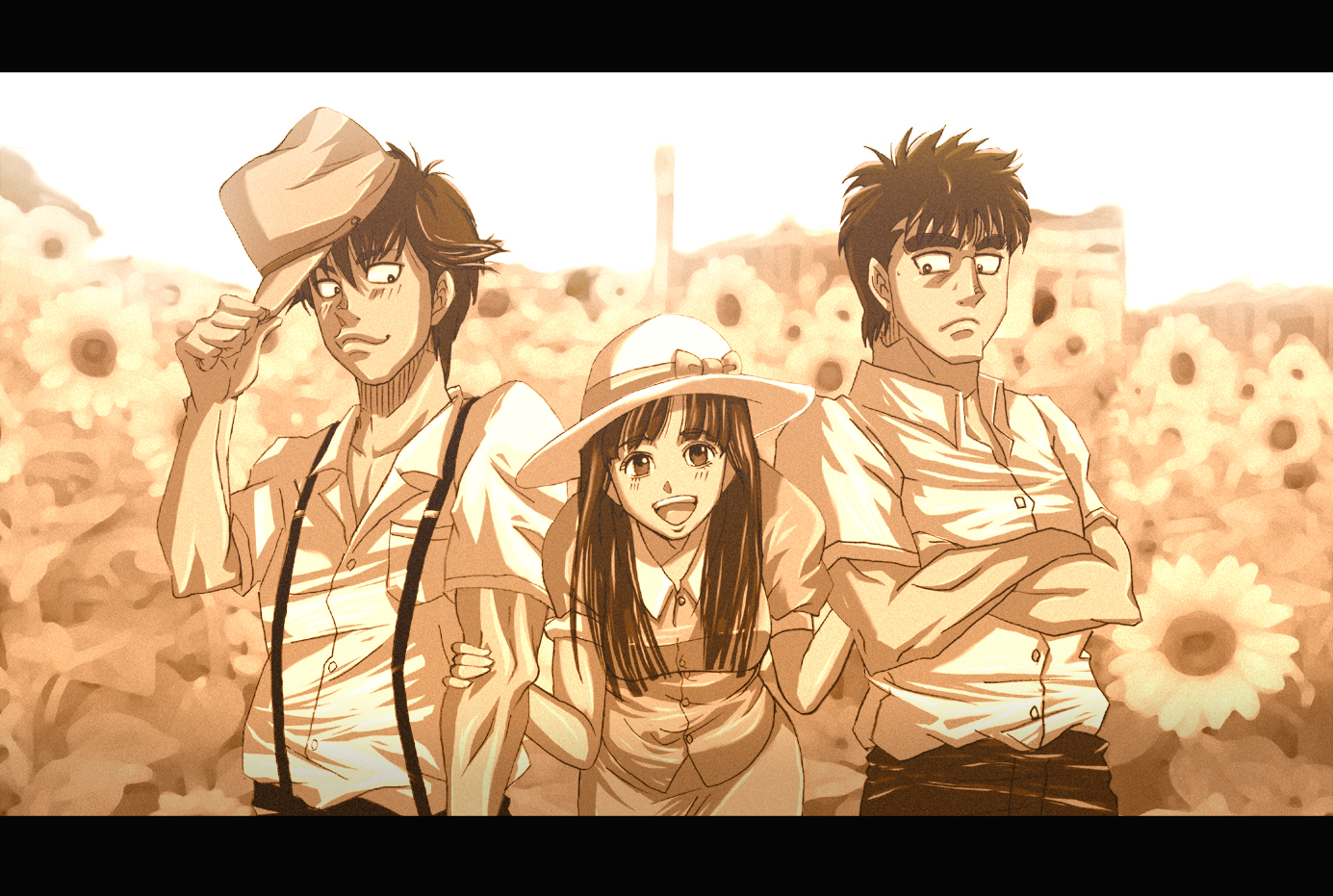 Kamogawa Genji Nekota Ginpachi And Yuki Hajime No Ippo Drawn By Hyperplus Danbooru
