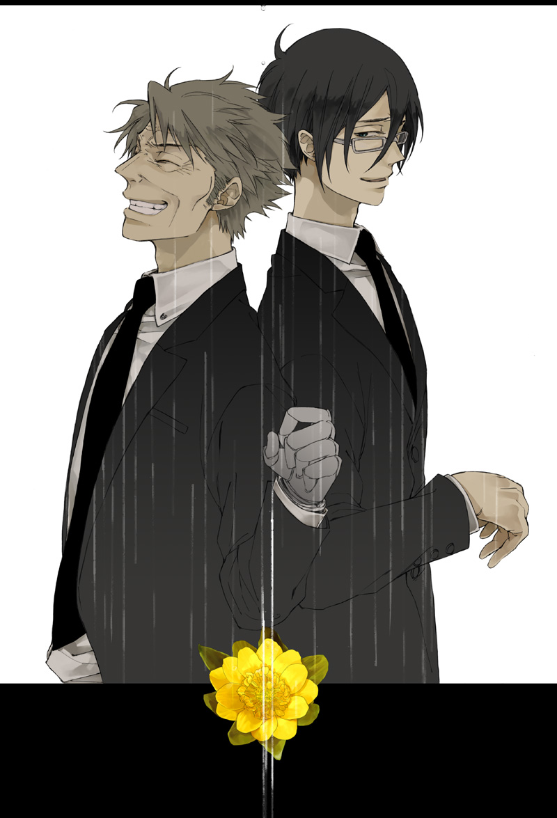ginoza nobuchika and masaoka tomomi (psycho-pass) drawn by mrc-k