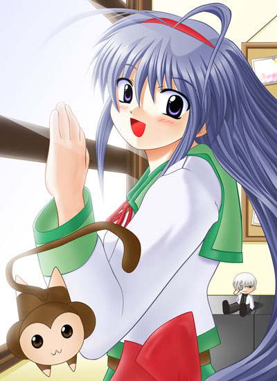 sakurabashi suzuka and enoo chuusuke (cosmos no sora ni) drawn by cosmos_hoshimaru