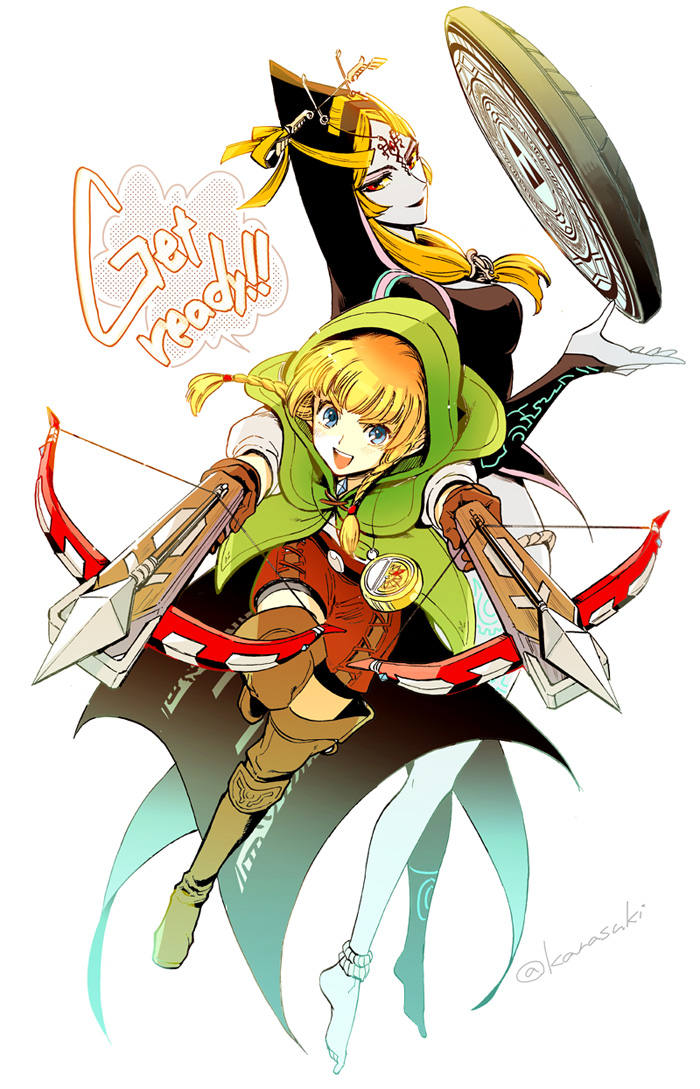 midna and linkle (the legend of zelda and 2 more) drawn by tak_(karasuki)