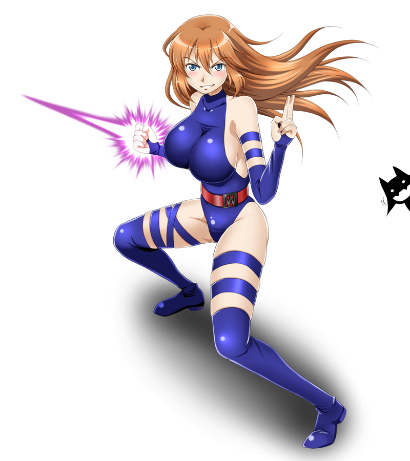 miyako yoshika, charlotte e. yeager, and psylocke (world witches series and 3 more) drawn by hiro_yoshinaka