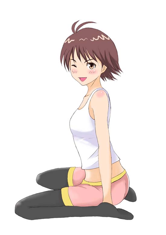 kikuchi makoto (idolmaster and 1 more) drawn by willwind30