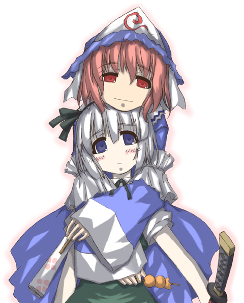 konpaku youmu and saigyouji yuyuko (touhou) drawn by sakuraba_yuuki