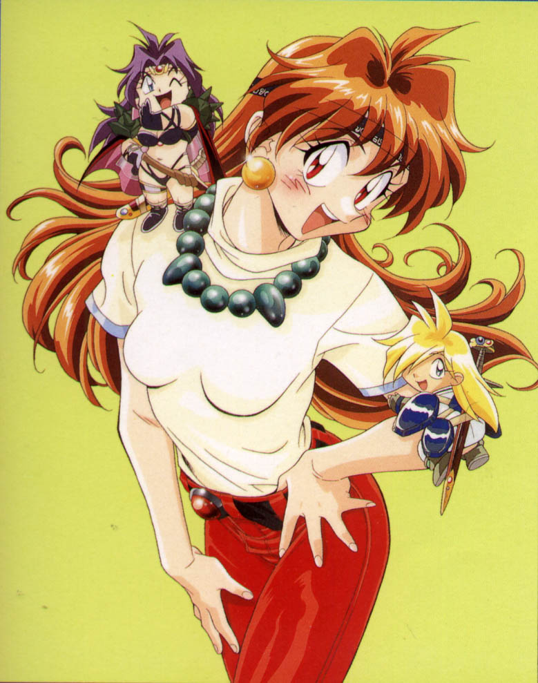 lina inverse, naga the serpent, and gourry gabriev (slayers) drawn by araizumi_rui