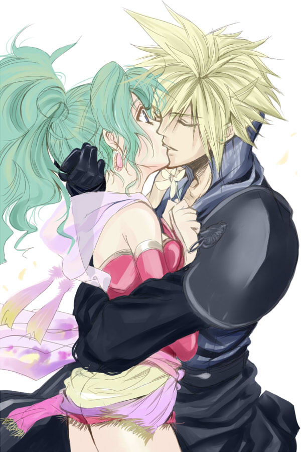 cloud strife and terra branford (final fantasy and 3 more) drawn by asu_(asoras)