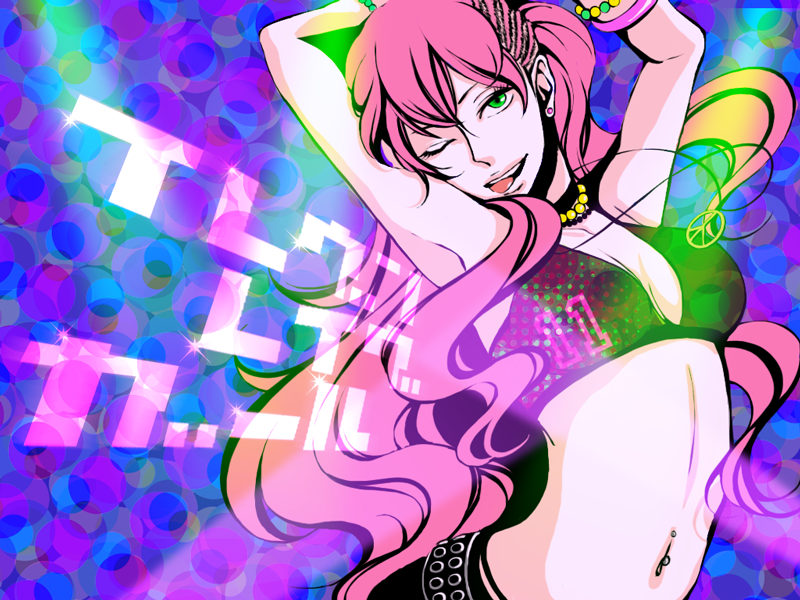 megurine luka (vocaloid and 1 more) drawn by kiki_(kikiloid)