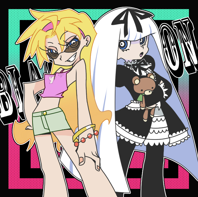 gretel and eda (panty & stocking with garterbelt and 1 more) drawn by tekunoga
