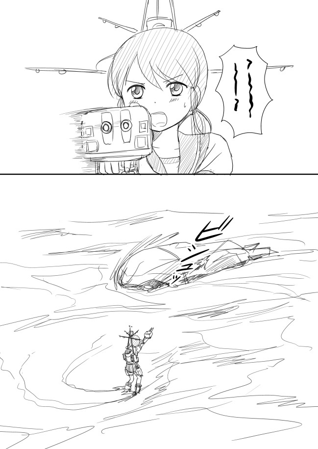 shirayuki and i-class destroyer (kantai collection) drawn by shimazaki_mujirushi