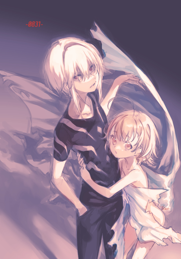 accelerator and last order (toaru majutsu no index and 1 more) drawn by tautiki