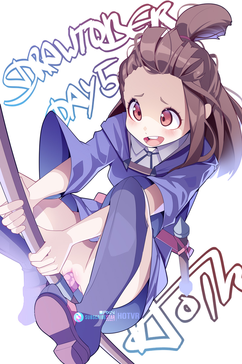 kagari atsuko (little witch academia) drawn by hot_vr