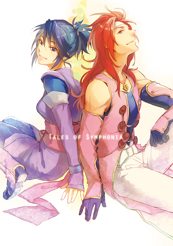 fujibayashi sheena and zelos wilder (tales of and 1 more) drawn by fuji_azuki
