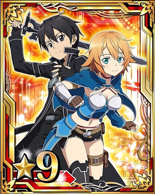 kirito and philia (sword art online and 1 more)