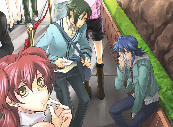 nena trinity, michael trinity, and johann trinity (gundam and 1 more)
