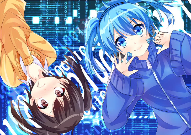 ene and enomoto takane (kagerou project) drawn by kawaii2penguin