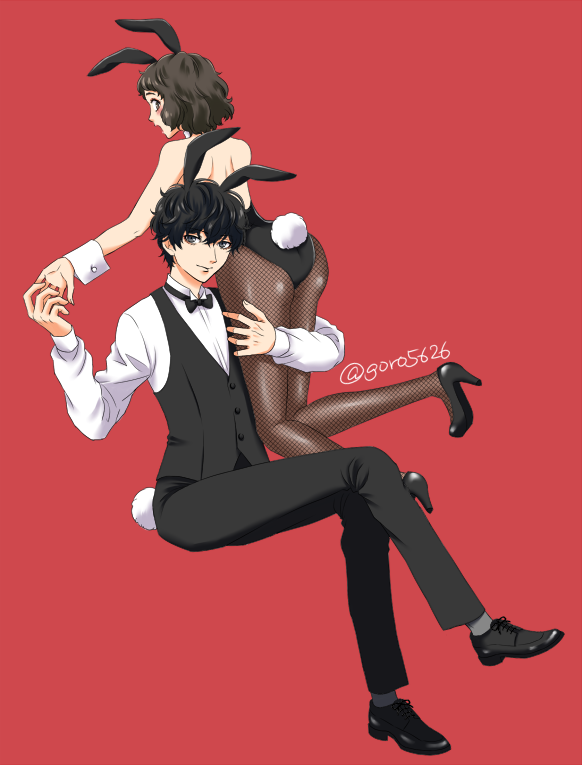 amamiya ren and kawakami sadayo (persona and 1 more) drawn by gorojiro_(goro5626)