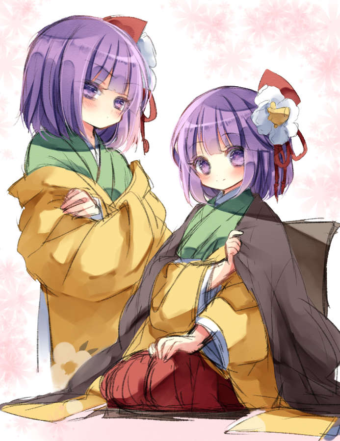 hieda no akyuu (touhou and 2 more) drawn by piyokichi