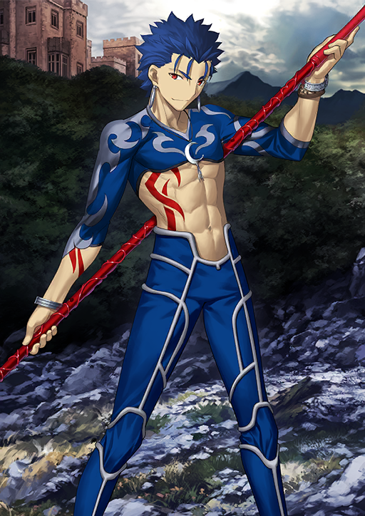 cu chulainn (fate and 1 more) drawn by takeuchi_takashi