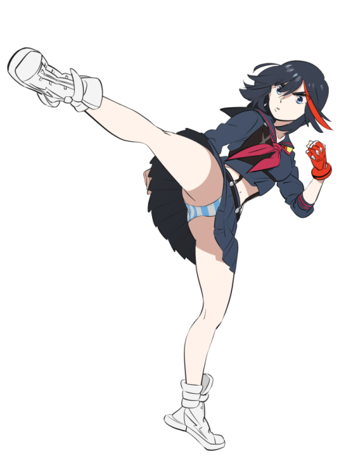 matoi ryuuko and senketsu (kill la kill) drawn by o-nashi_neko