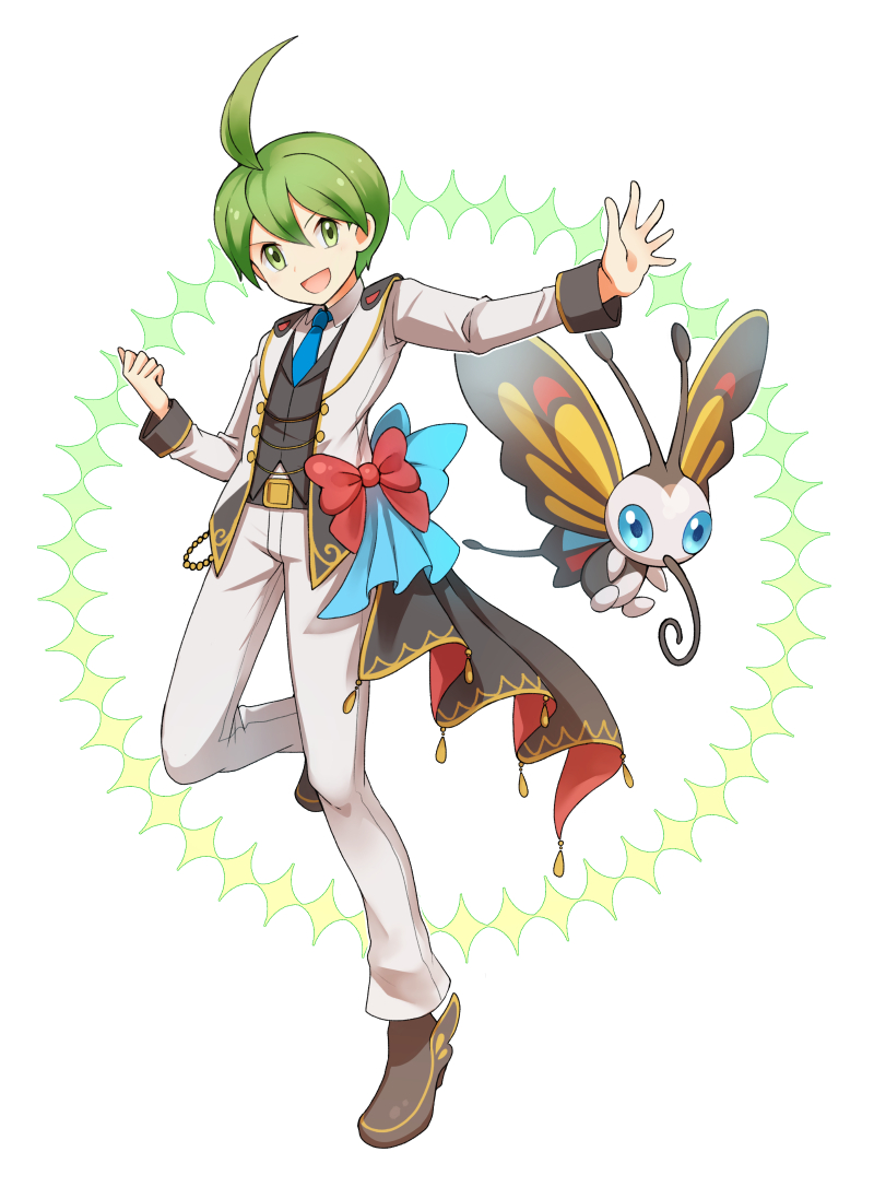 beautifly and aaron (pokemon and 1 more) drawn by akr_(tvfz2233)