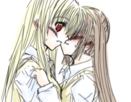 fate testarossa and takamachi nanoha (lyrical nanoha and 1 more) drawn by gakura_(artist)