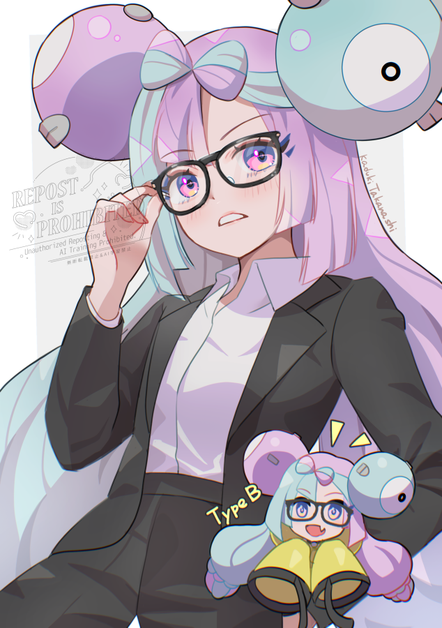 iono and magnemite (pokemon and 1 more) drawn by mizuiro123