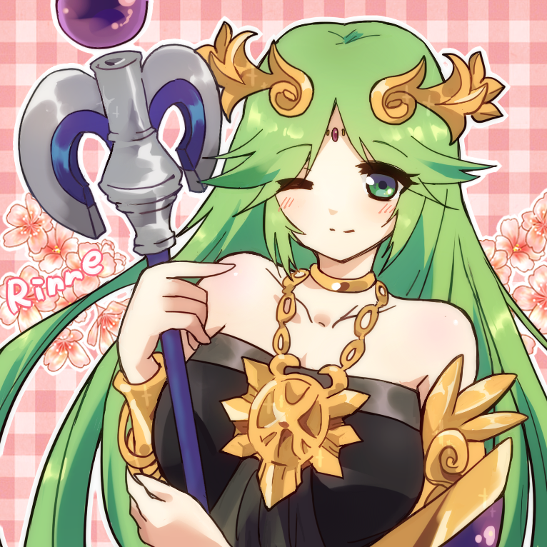 palutena (super smash bros. and 2 more) drawn by ayametoru