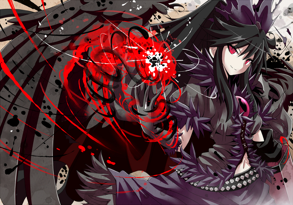 reiuji utsuho (touhou and 1 more) drawn by givuchoko