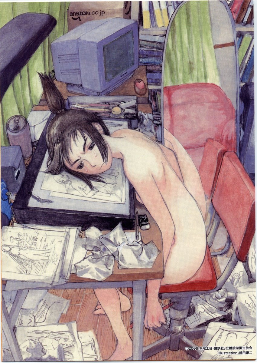 ogiue chika (genshiken and 1 more) drawn by tsuruta_kenji