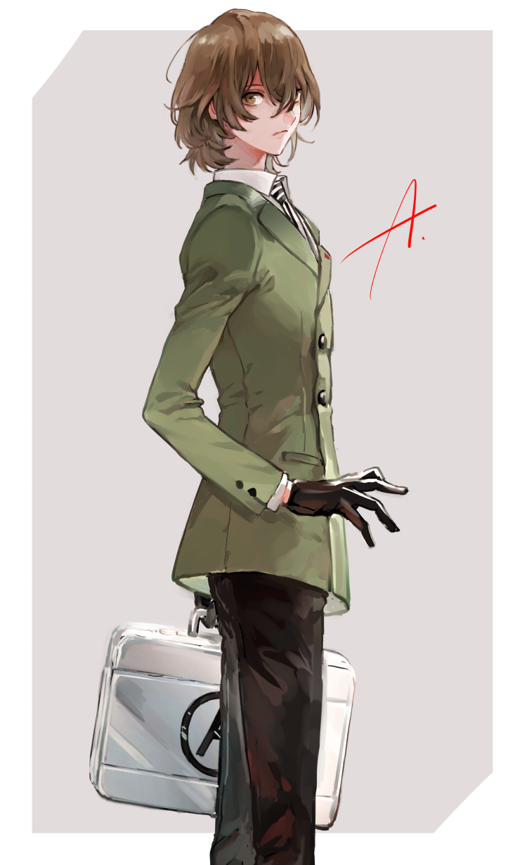 akechi gorou (persona and 1 more) drawn by sawa2