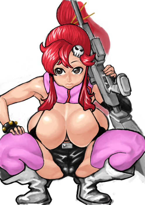 yoko littner (tengen toppa gurren lagann) drawn by 66head