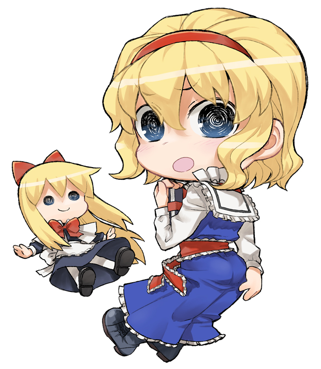 alice margatroid and shanghai doll (touhou) drawn by abua