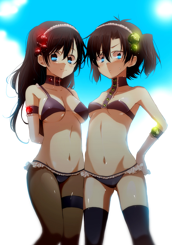 tateyama ayano and enomoto takane (kagerou project) drawn by sakakimu