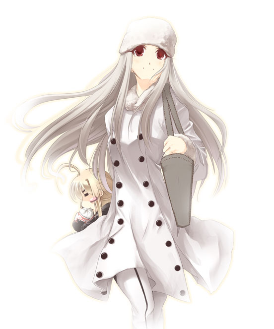 artoria pendragon, saber, and irisviel von einzbern (fate and 1 more) drawn by satomi_(black_scarecrow)