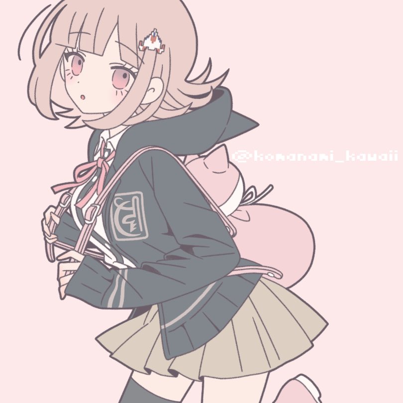 nanami chiaki (danganronpa and 1 more) drawn by komanami_kawaii