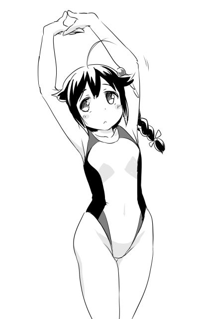 shigure and shigure kai ni (kantai collection) drawn by tamu_(mad_works)