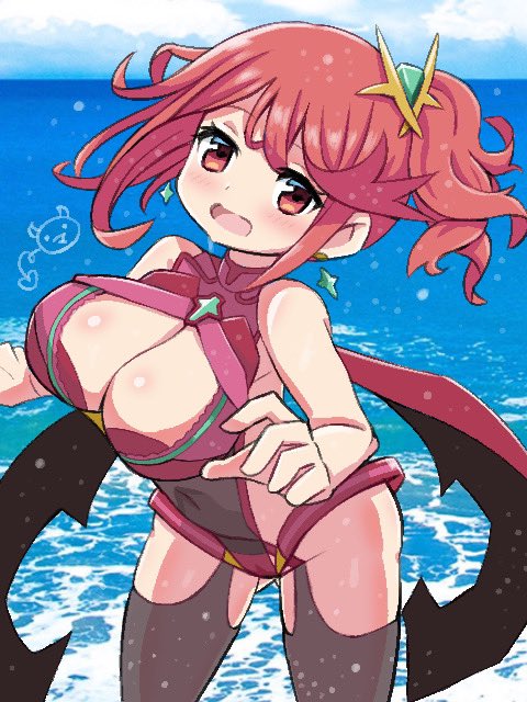 pyra (xenoblade chronicles and 1 more) drawn by ma2acworks