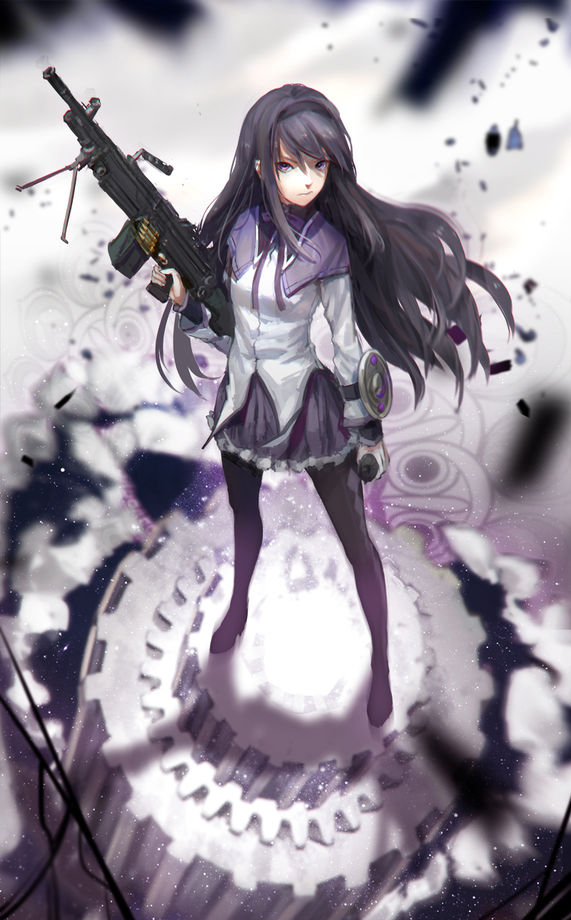akemi homura (mahou shoujo madoka magica) drawn by achyue