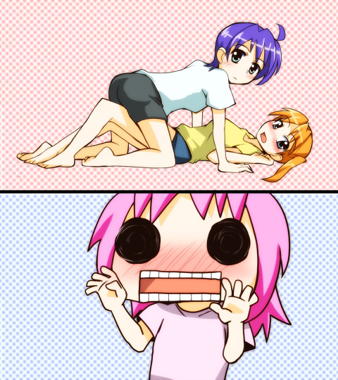 subaru nakajima, teana lanster, and caro ru lushe (lyrical nanoha and 2 more)