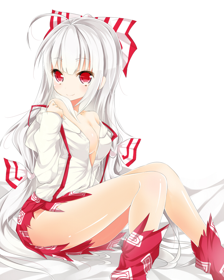 fujiwara no mokou (touhou) drawn by kakao_(chocolate_land)