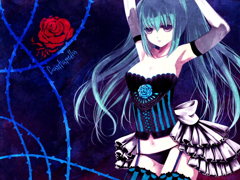 hatsune miku (vocaloid and 1 more) drawn by tochigi_kirihito