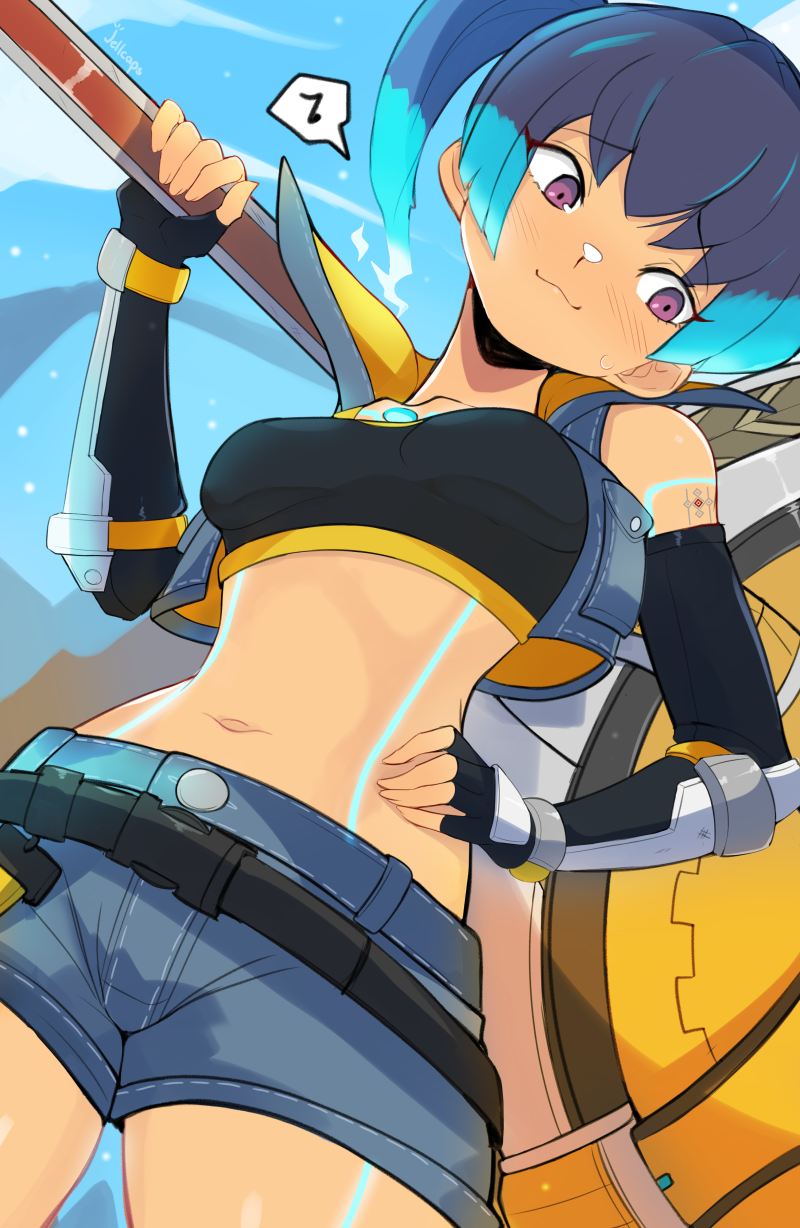 sena (xenoblade chronicles and 1 more) drawn by jellcaps