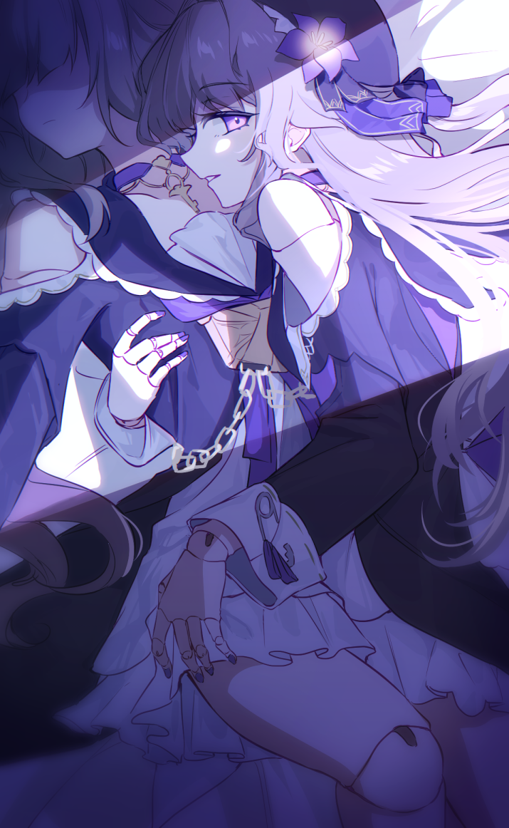 herta (honkai and 1 more) drawn by chieezuik