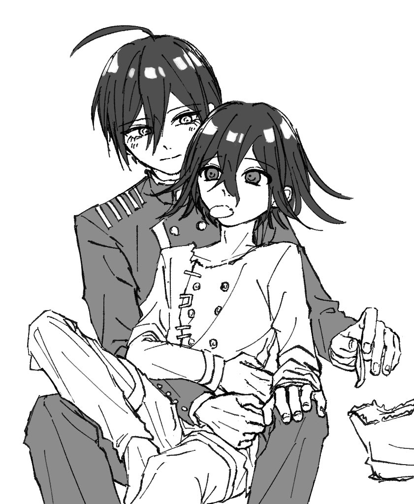 oma kokichi and saihara shuichi (danganronpa and 1 more) drawn by ni_tamago